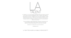 Desktop Screenshot of latalent.com