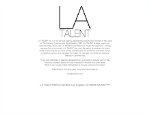 Tablet Screenshot of latalent.com
